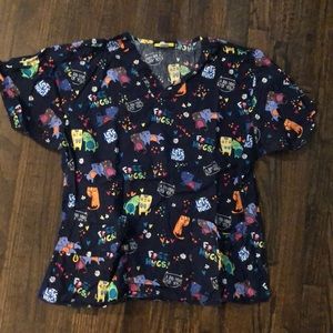 Cute scrub top